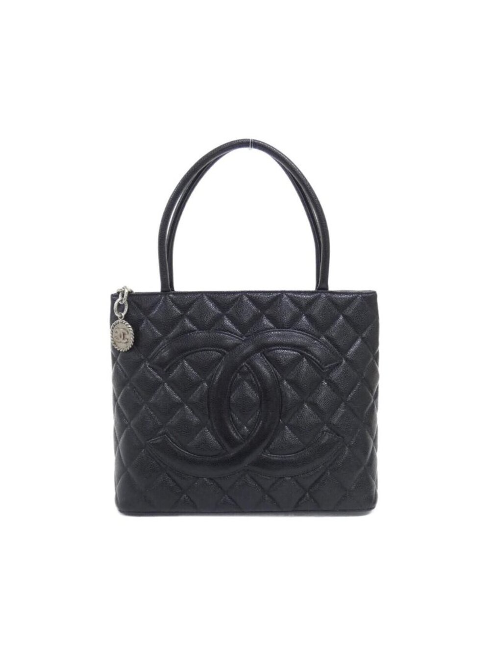 Chanel Vintage Bag Handbag Black